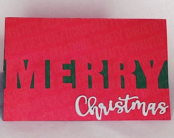 Papercut Christmas Card SVG Template (Digital Download)