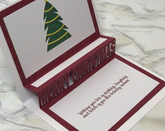 Christmas Pop Up Card SVG: 3D Holiday Card Template (Digital Download)