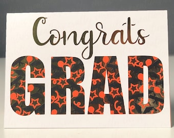 Gefeliciteerd Grad Card SVG – Gelaagd afstudeerkaart gesneden bestand