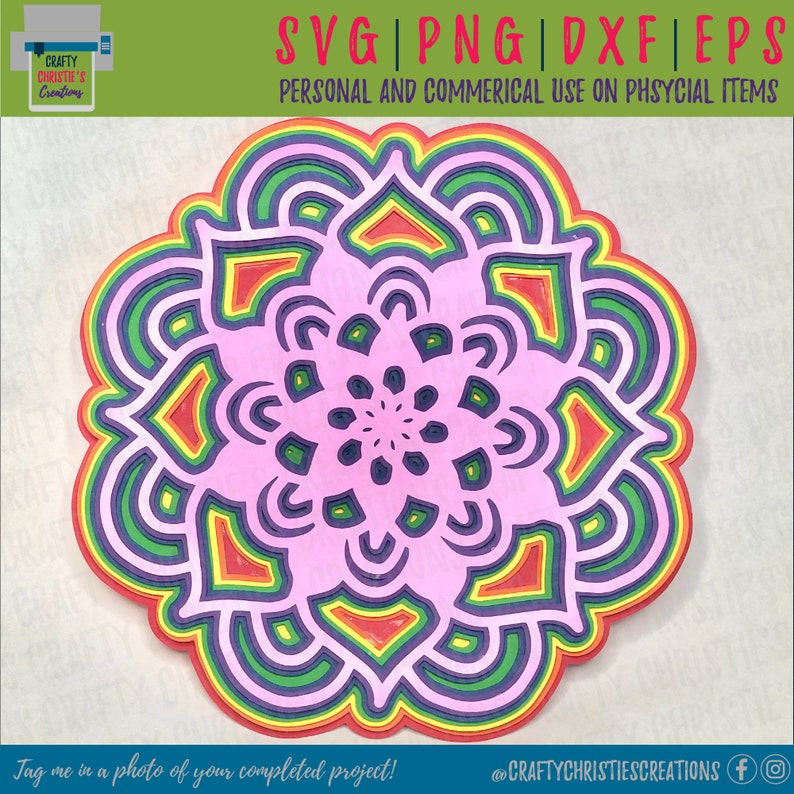 Free Free 321 Layered Paper Mandala SVG PNG EPS DXF File