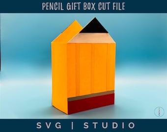 Pencil Treat Box SVG – Docentencadeau, Candy Favor (digitale download)