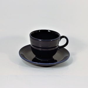 Fiesta Blue Tea Cup,  Blue Fiestaware Tea Cup and Saucer, Tea Party, Collectible Fiestaware Cup,