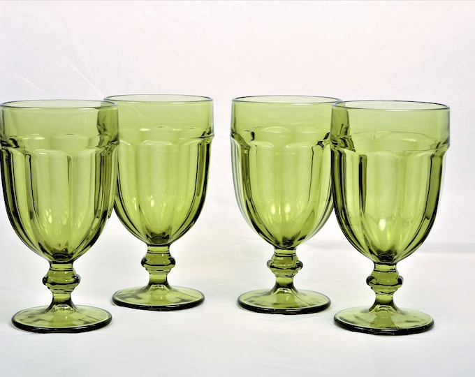 Libby Gibraltar Duratuff Iced Tea Goblet, Libbey Duratuff Emerald