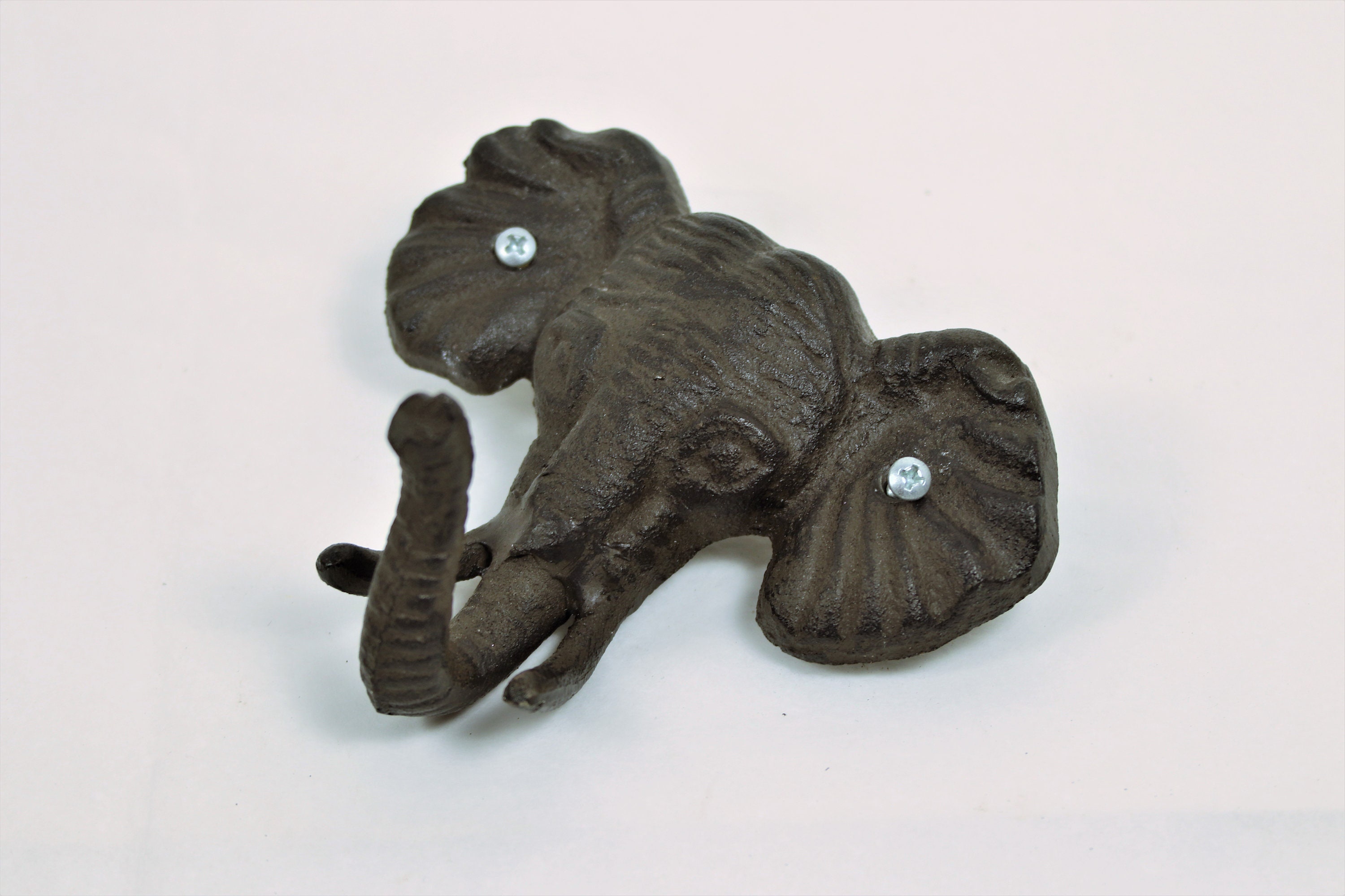 Elephant Wall Hook Metal Coat Hanger Cast Iron Elephant Coat Etsy