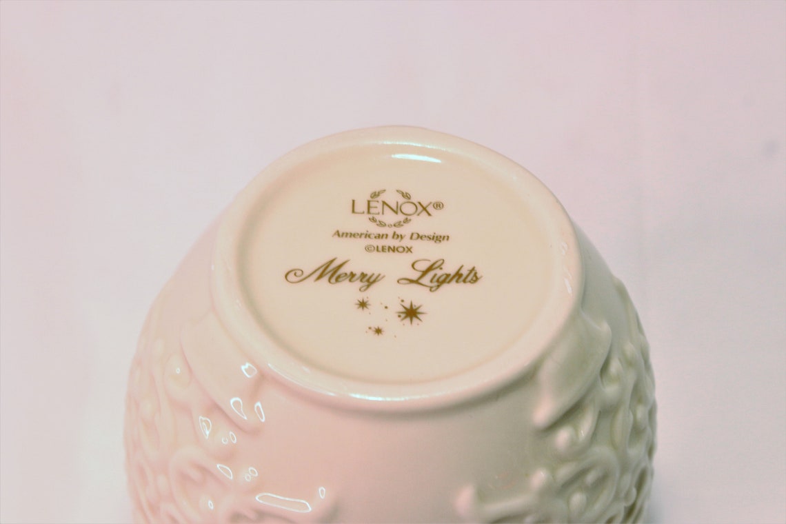 Lenox Candle Holder Merry Lights Tree by Lenox Tea Light Etsy