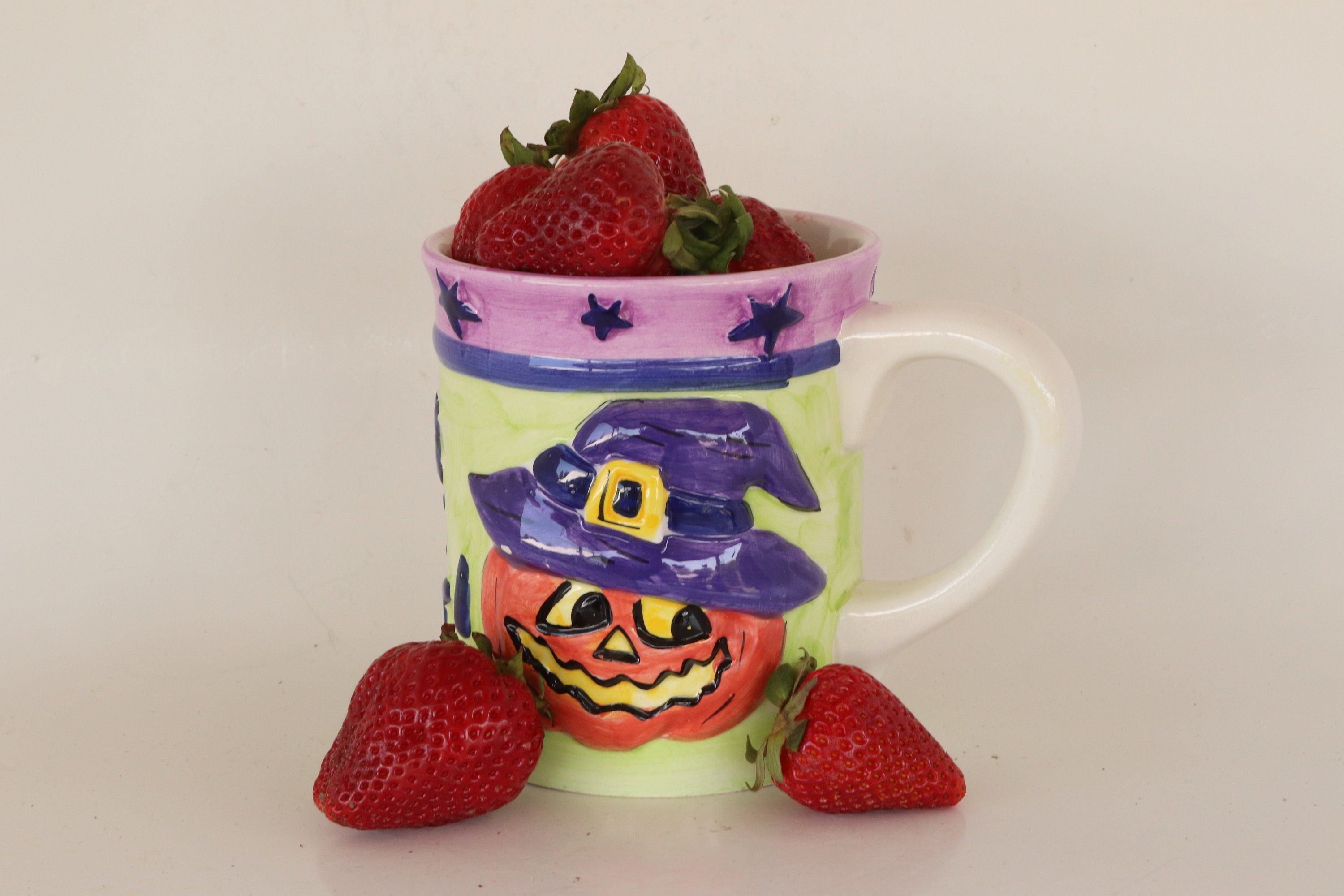 Halloween Candy Mug Jackolantern Coffee Mug Halloween Etsy