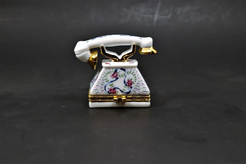 Earring Gift Box Mini Ceramic Jewelry Box Desk Accessories Hinged Gift Box Porcelain Ring Box Lefton Hinged Trinket Box