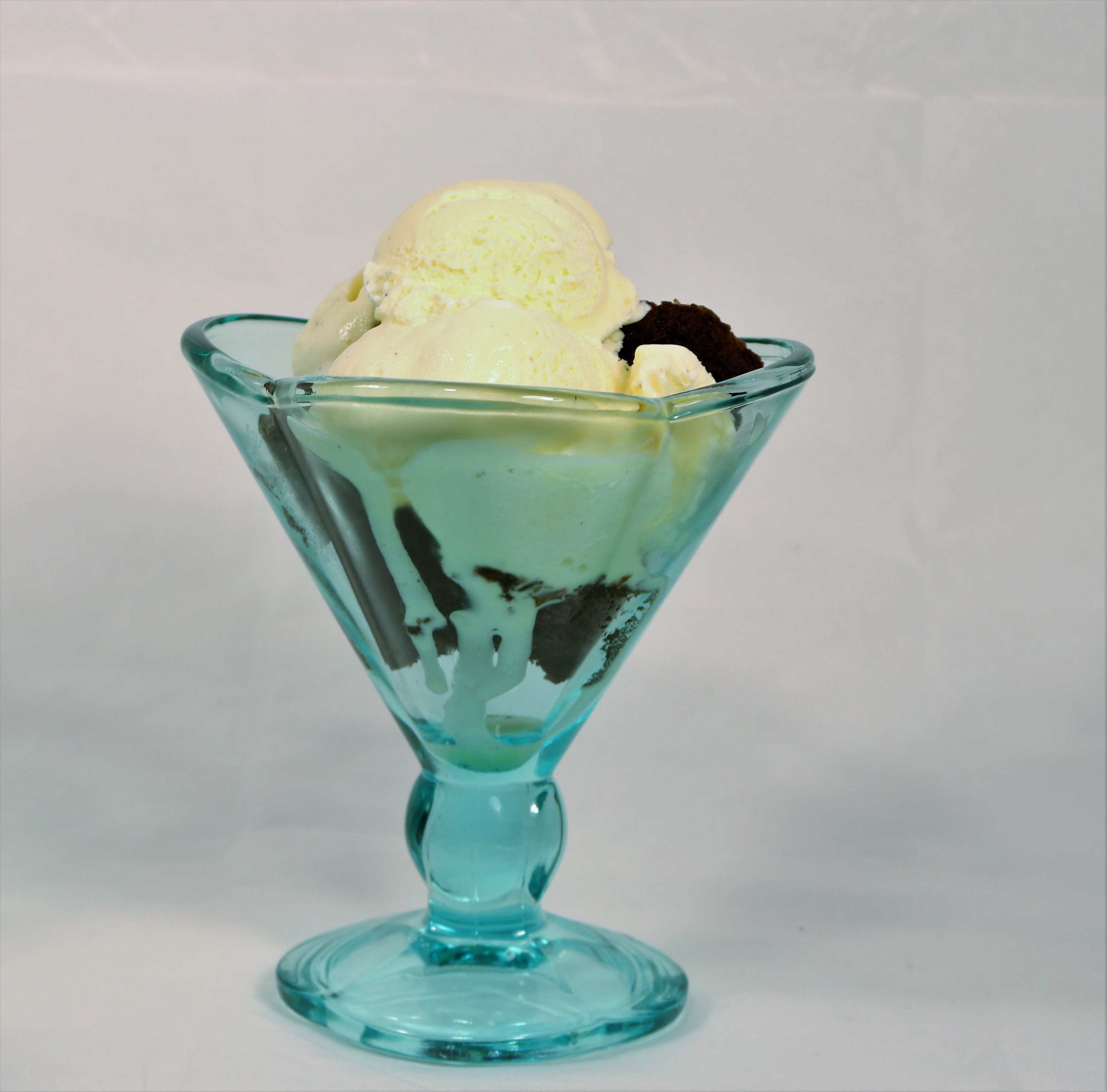 Blue Glass Dessert Cups Blue Sundae Parfait Dessert Dish Etsy