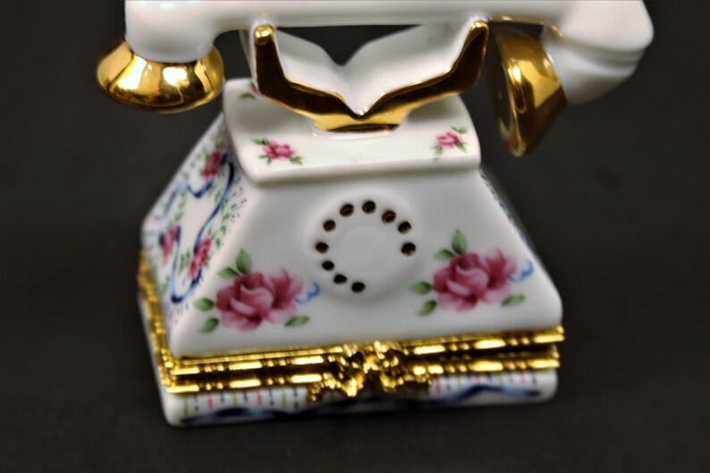 Earring Gift Box Mini Ceramic Jewelry Box Desk Accessories Hinged Gift Box Porcelain Ring Box Lefton Hinged Trinket Box