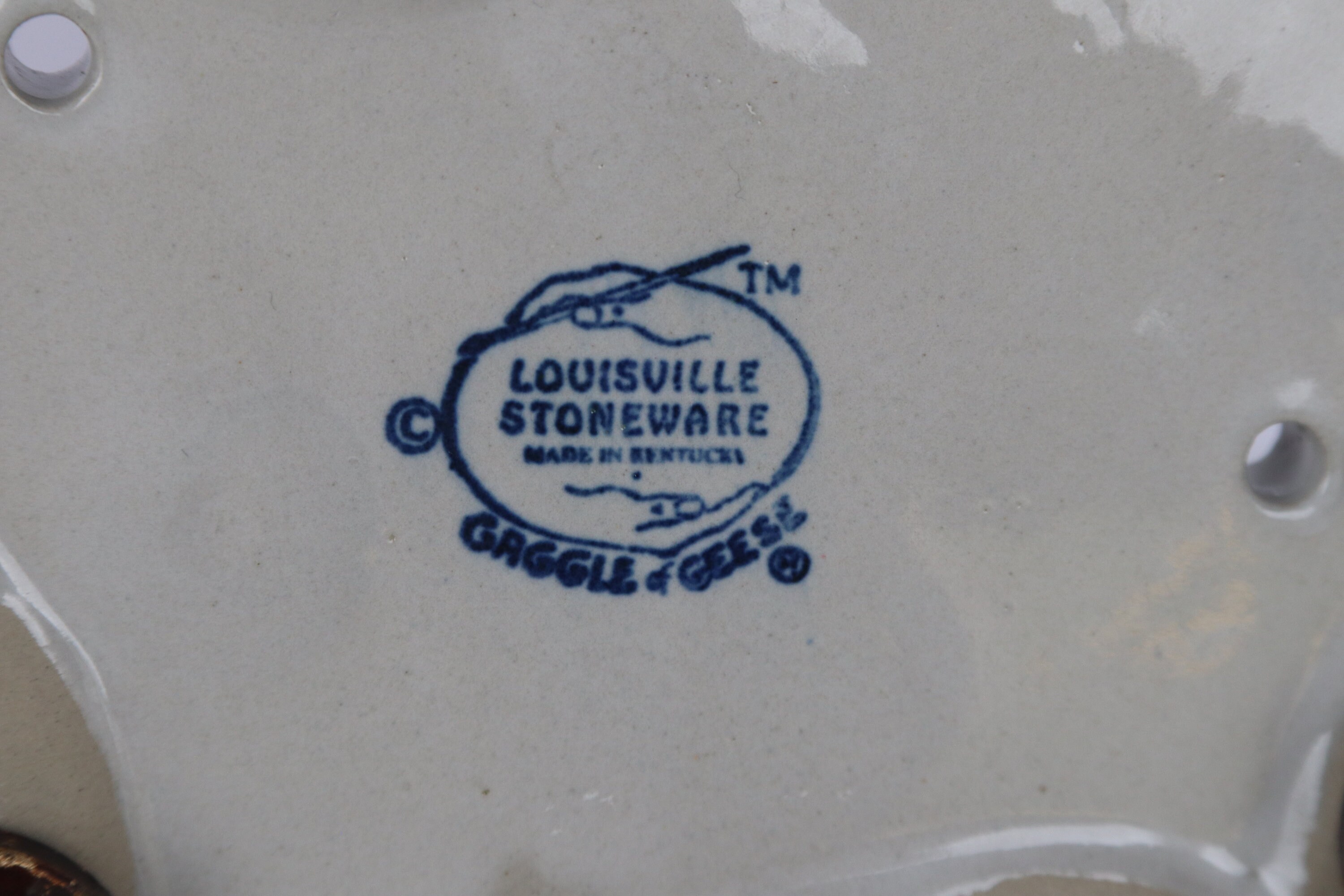 ルイビルストーンウェア 深皿 ガチョウの群れ ルイビルストーンウェア 深皿 ガチョウの群れ