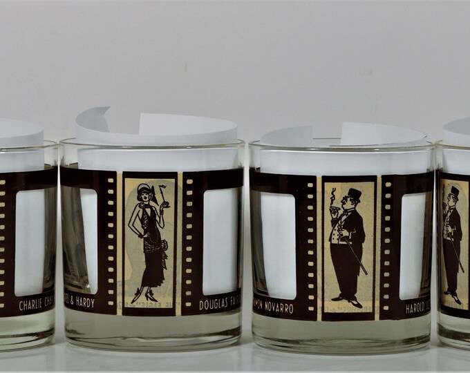 Vintage Whiskey Glasses, Roaring Twenty's Whiskey Glasses, Brown Bar