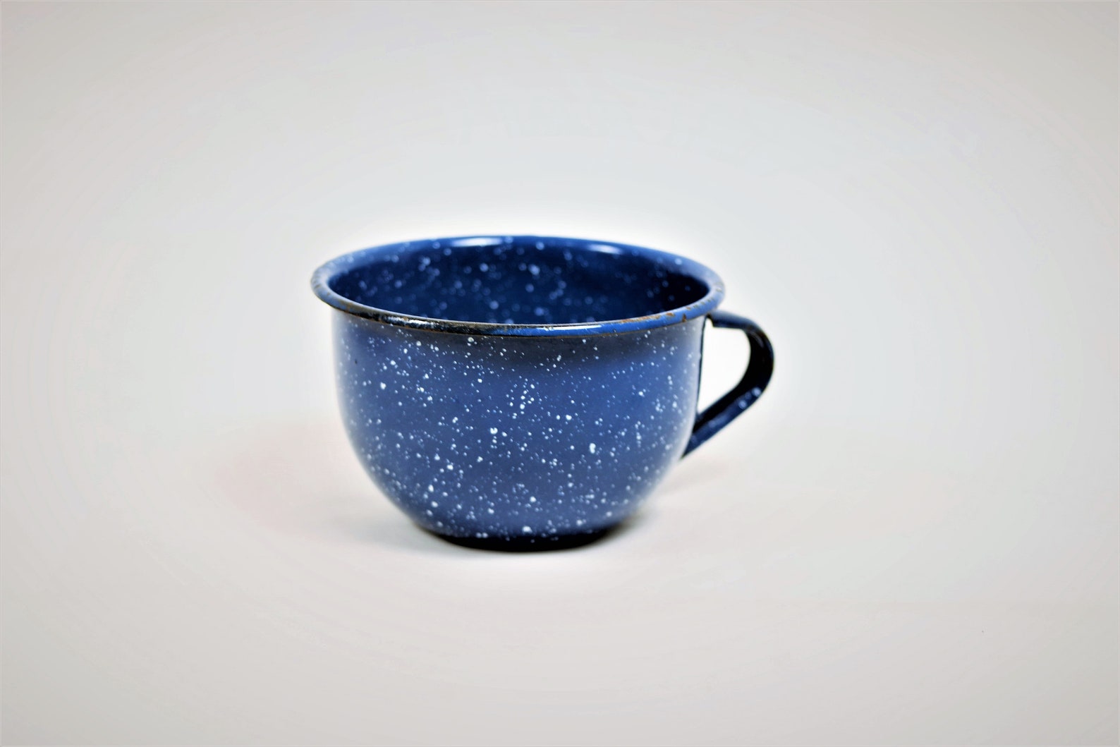 Blue Speckled Metal Mug enamel Camping Mugs Enamelware Etsy