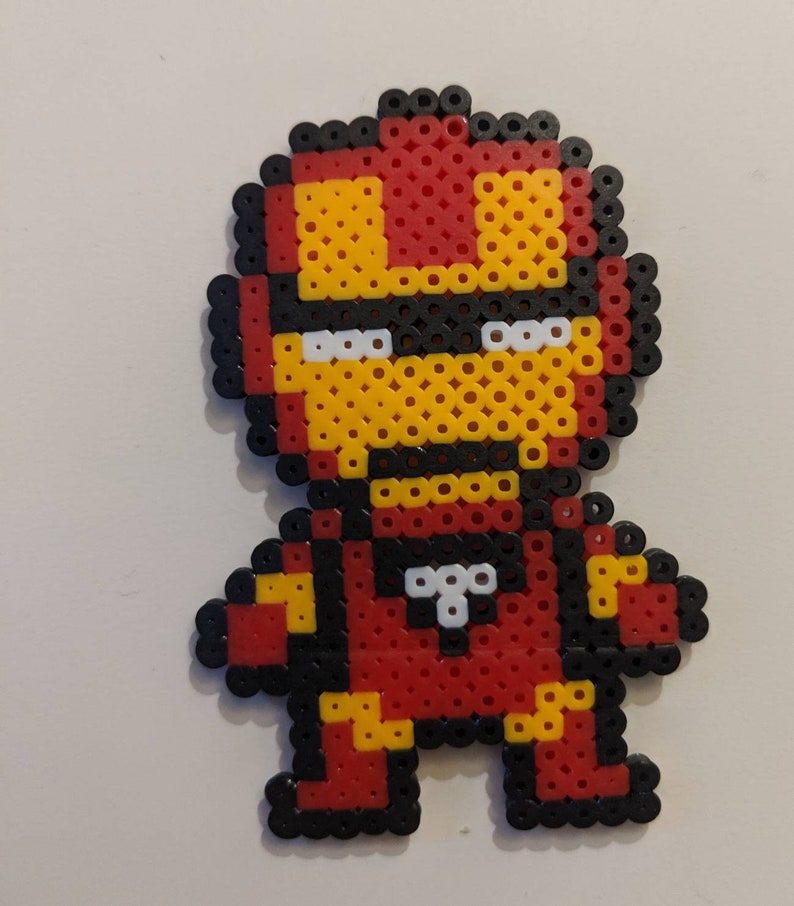 Thor Captain America Marvel DC Superheroes Keychains Spiderman Perler Beads Batman Ironman Hulk