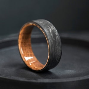 This ring is amazing engagement or wedding ring. You can gift it to your men as a birthday present. A seductive carbon ring not only for men but for women, too. 
It is sutable for partner ring, friendship ring or anniversary celebrations.