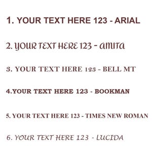 Text for engraving