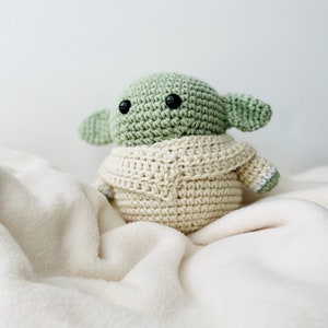 Handmade Large Soft Baby Alien Crochet Plush Stuffed Toy