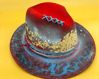 Bohemian Hat, Hats, Hats Women, Boho Hat, Blue Hat, Pink Hat, Bohemian Style, Boho