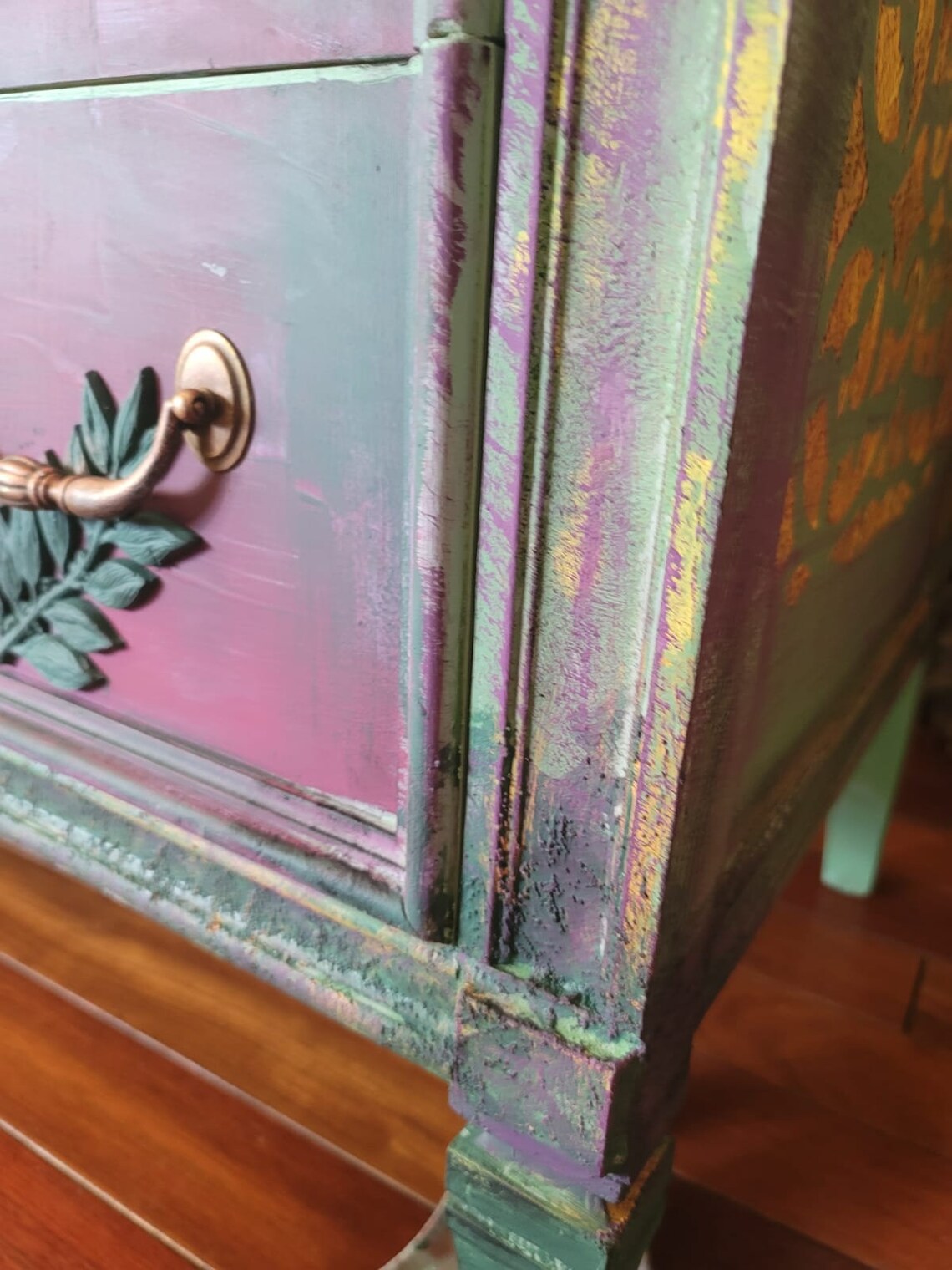 Funky Dresser Funky Painted Dresser Hand Painted Vintage Etsy