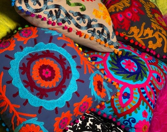 Ensemble de coussin Five Boho, coussin hippie, coussins boho, oreiller boho, coussin mandala, coussin boho, oreiller banjara