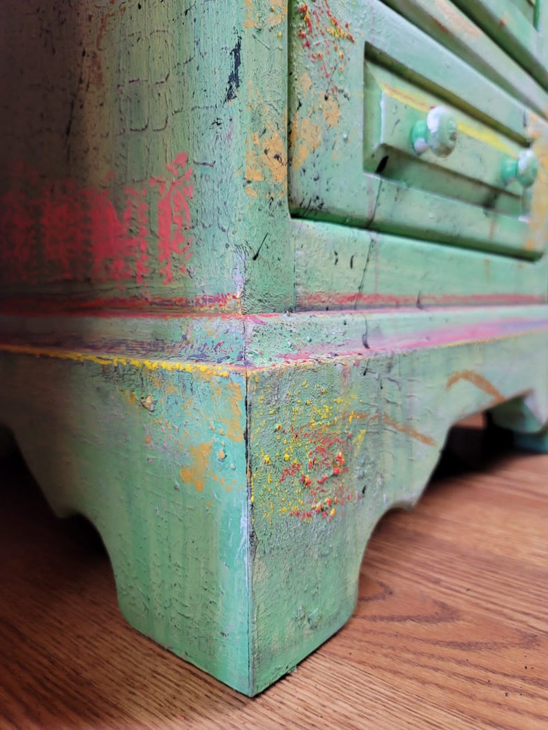 Vintage Funky End Tables Boho End Tables Boho Bohemian Etsy