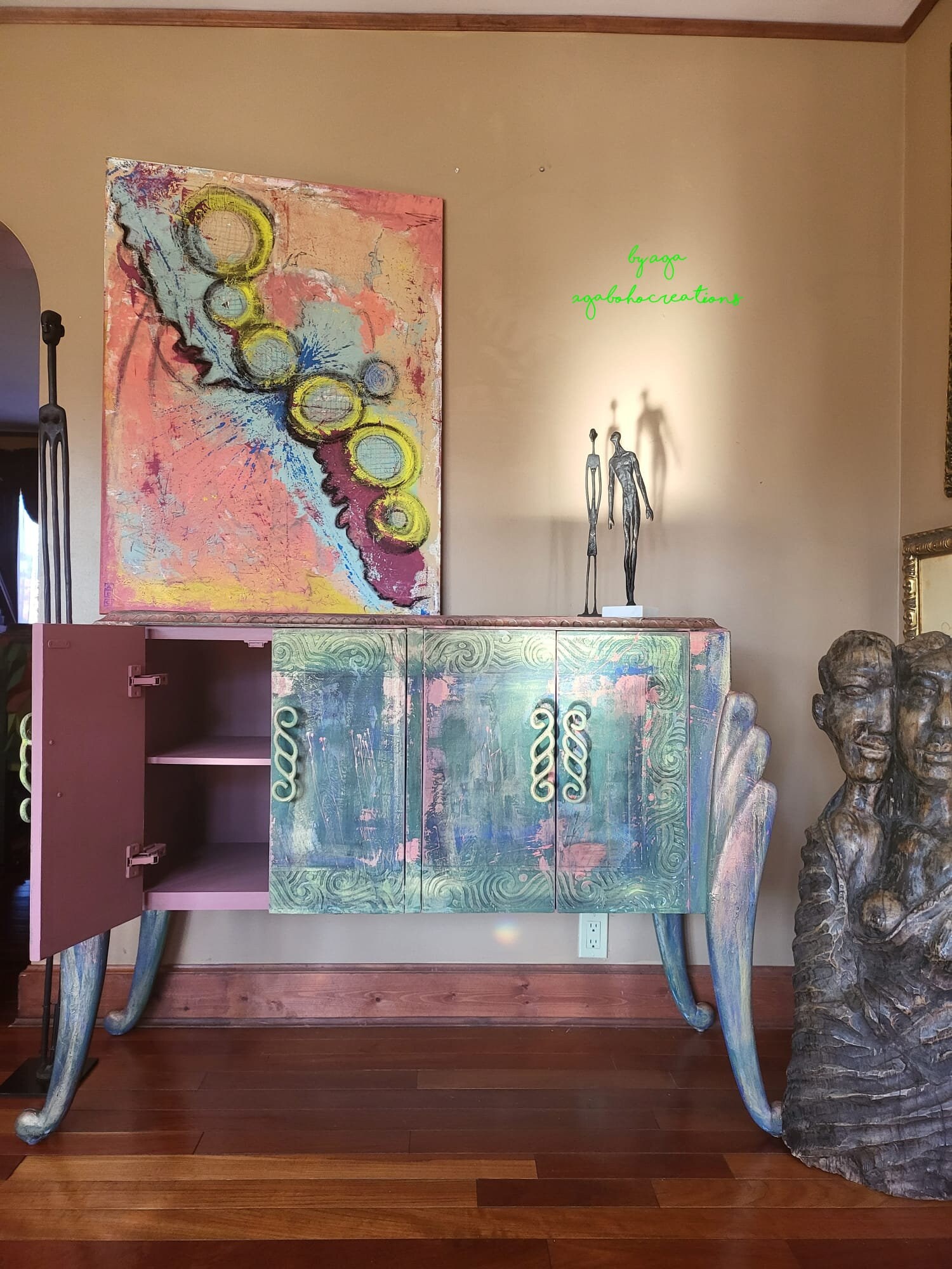 Modern Furniture Modern Boho Decor Sideboards and Buffets Etsy