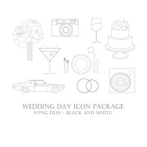 Wedding Day Icon Clip Art, Wedding Day Icons, Wedding Clipart, Icon Clipart. Wedding Icons, Wedding Day Clipart,