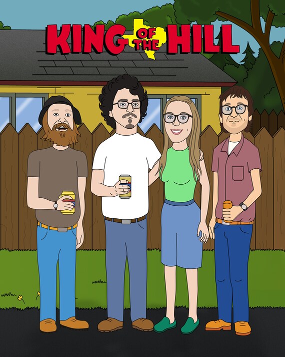 Custom King of the Hill Family Portrait King of the Hill 