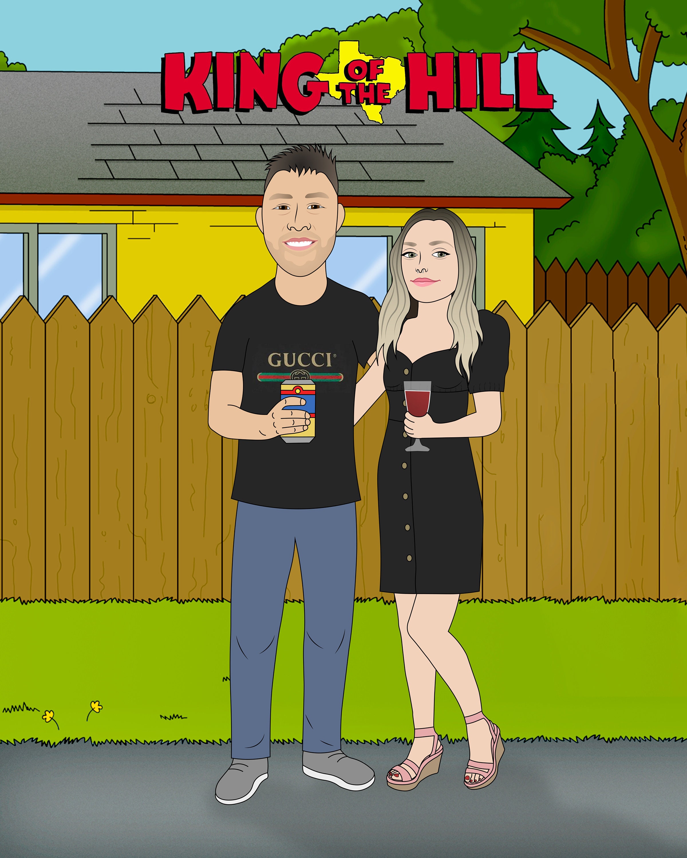 Custom King of the Hill Family Portrait King of the Hill 