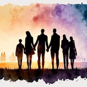 Silhouette Portrait, Benutzerdefinierte Familie Silhouette Portrait, Benutzerdefinierte Personen Illustration, Mutter Geschenk Silhouette Kunst, Person Silhouette,