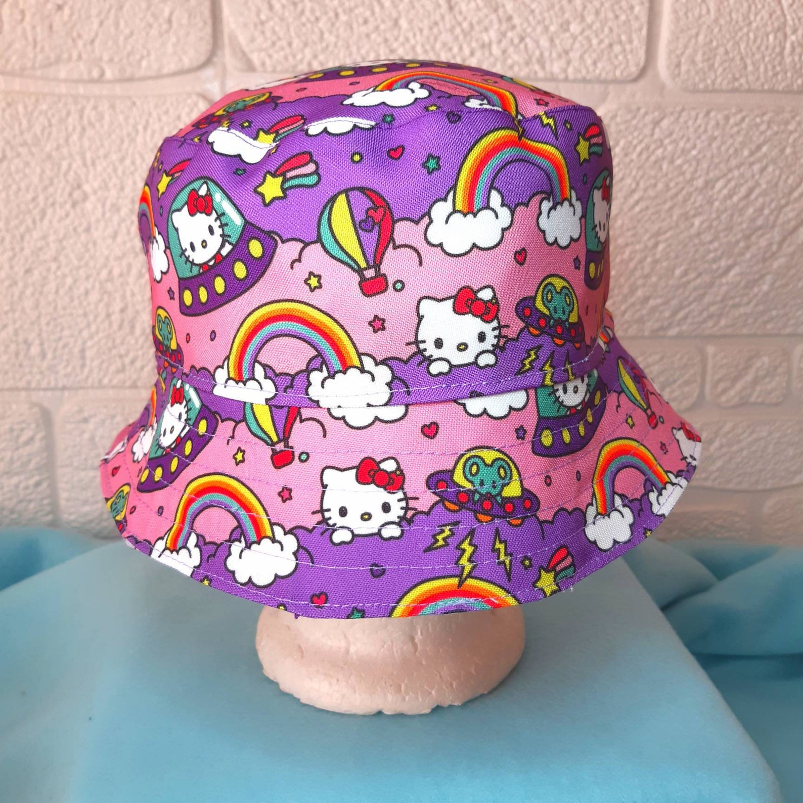 Bucket hat Sanrio hello kitty cinnamoroll reversible hat Etsy