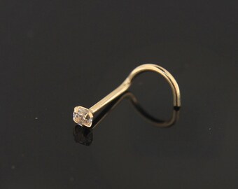 Thin Nose Ring 22 Gauge Nose Ring Nose Bone Style Dainty Nose Stud 9ct Gold Nose Stud Butterfly Nose Stud