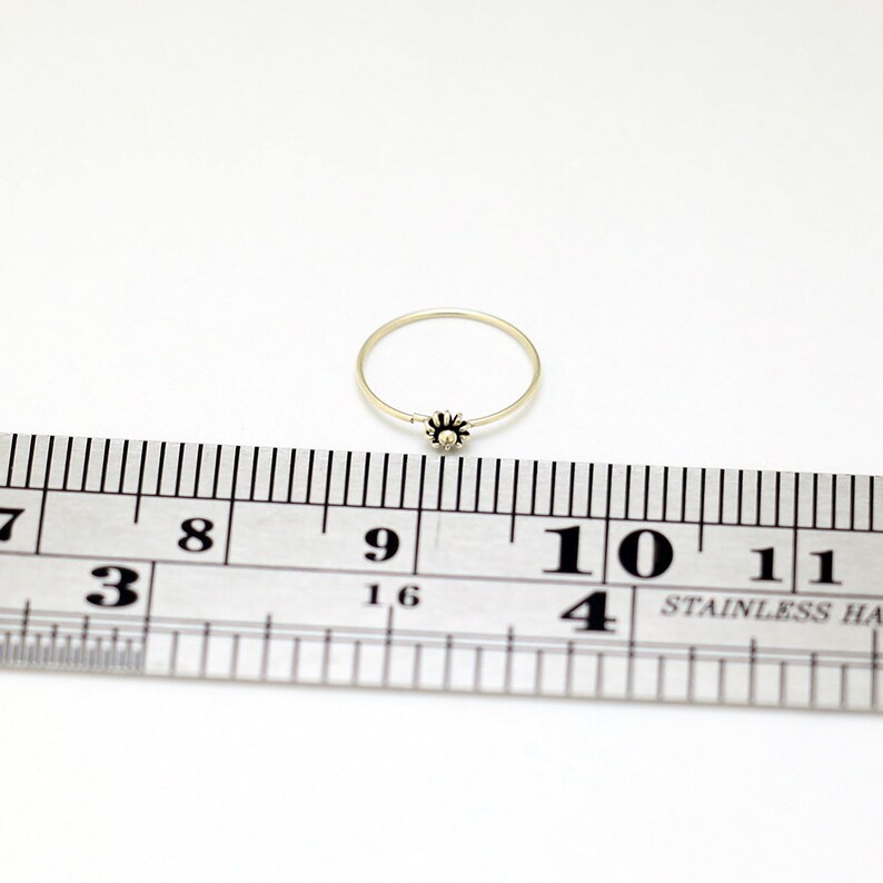 Silver Flower Nose Ring Sterling Silver Open Nose Hoop Etsy