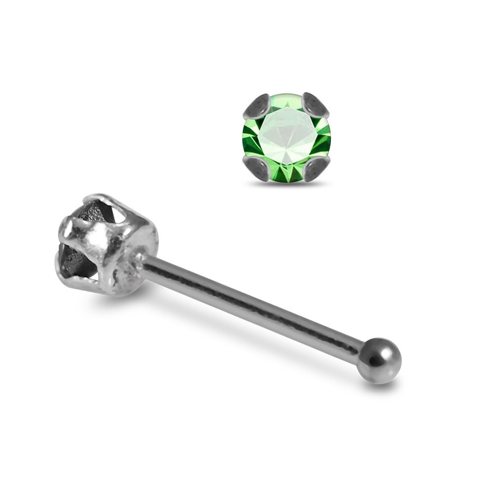 Bunte Edelstein Nase Stud Nase Knochen / L geformte Nase | Etsy