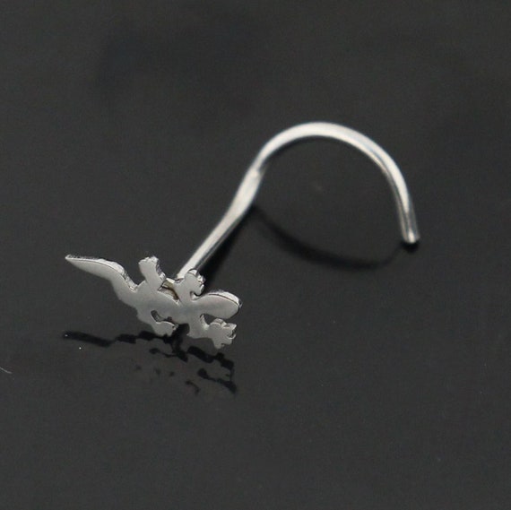 Lizard Nose Stud Tiny Nose Ring Unique Nose Rings Nose Ring Stud