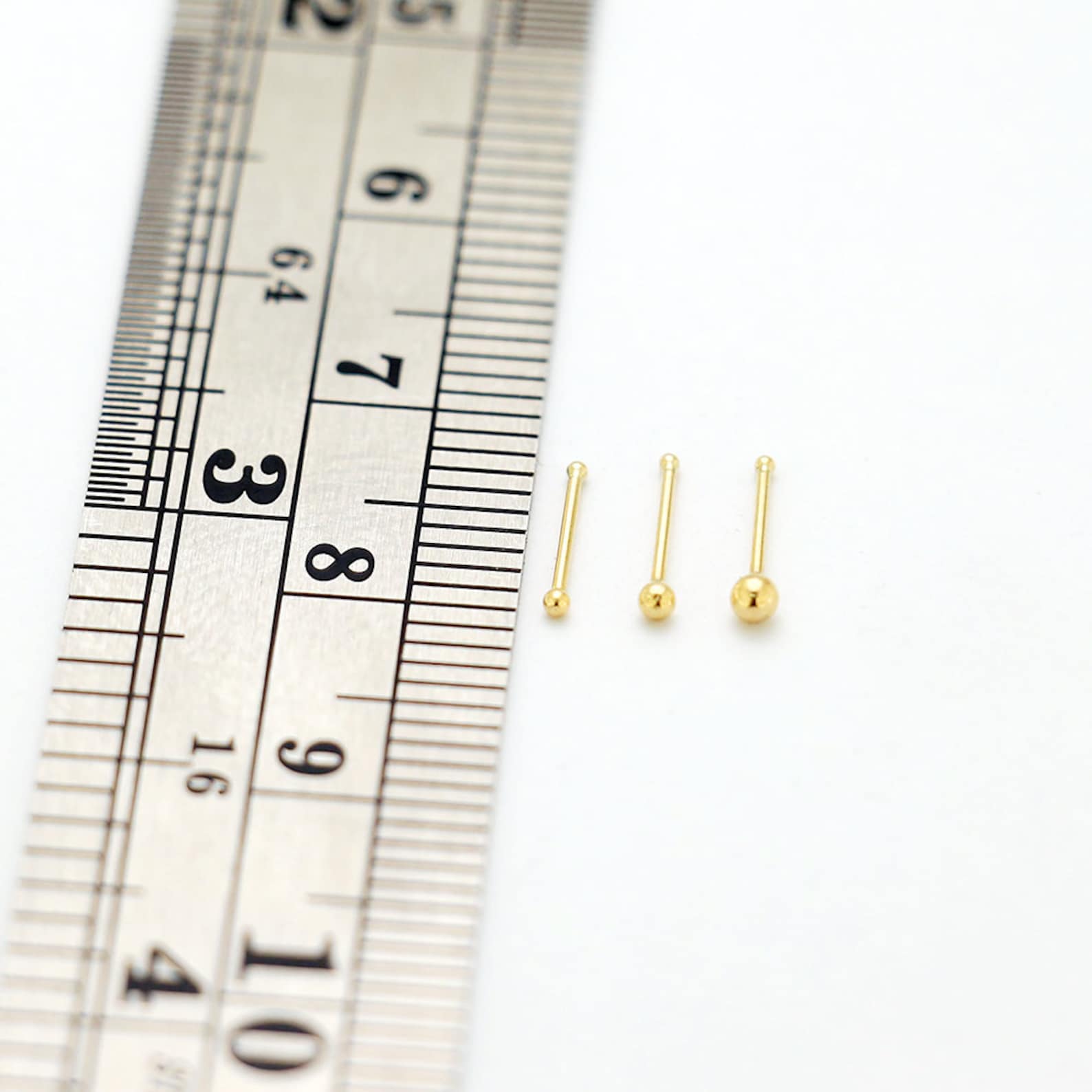 9ct Gold Nose Stud Ball Nose Stud Nose Bone Style Tiny Nose Etsy UK