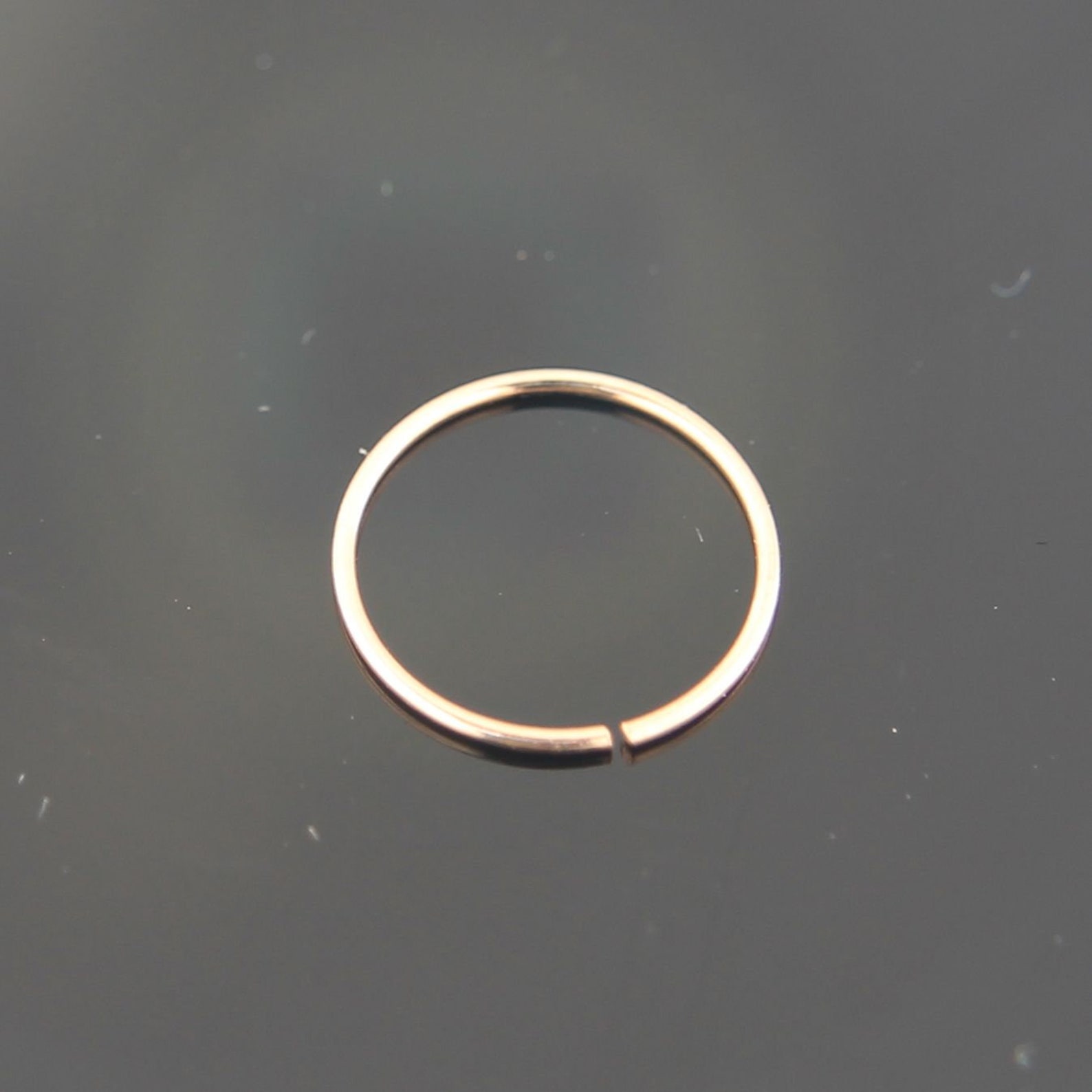 14ct Gold Nose Hoop White Gold/ Rose Gold Nose Hoop 18 Gauge Etsy