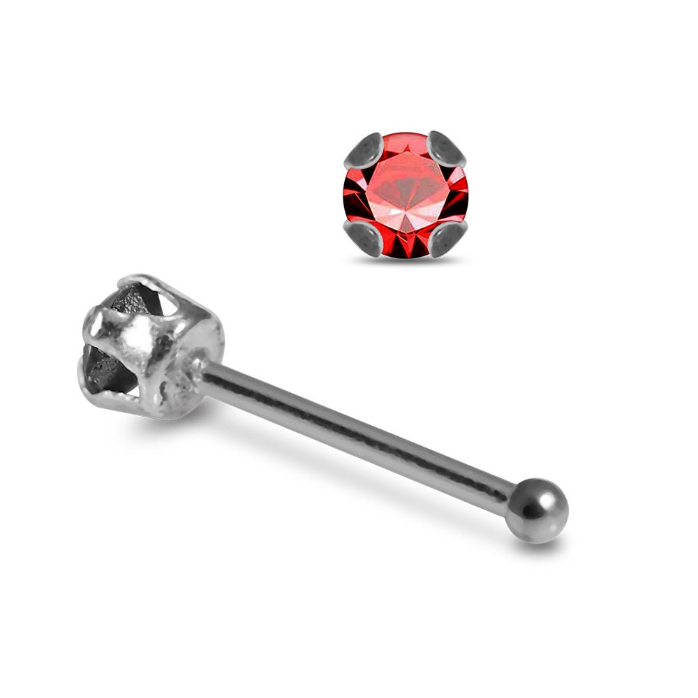 Bunte Edelstein Nase Stud Nase Knochen / L geformte Nase | Etsy