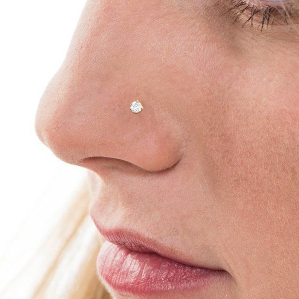 Pure diamond deals nose ring