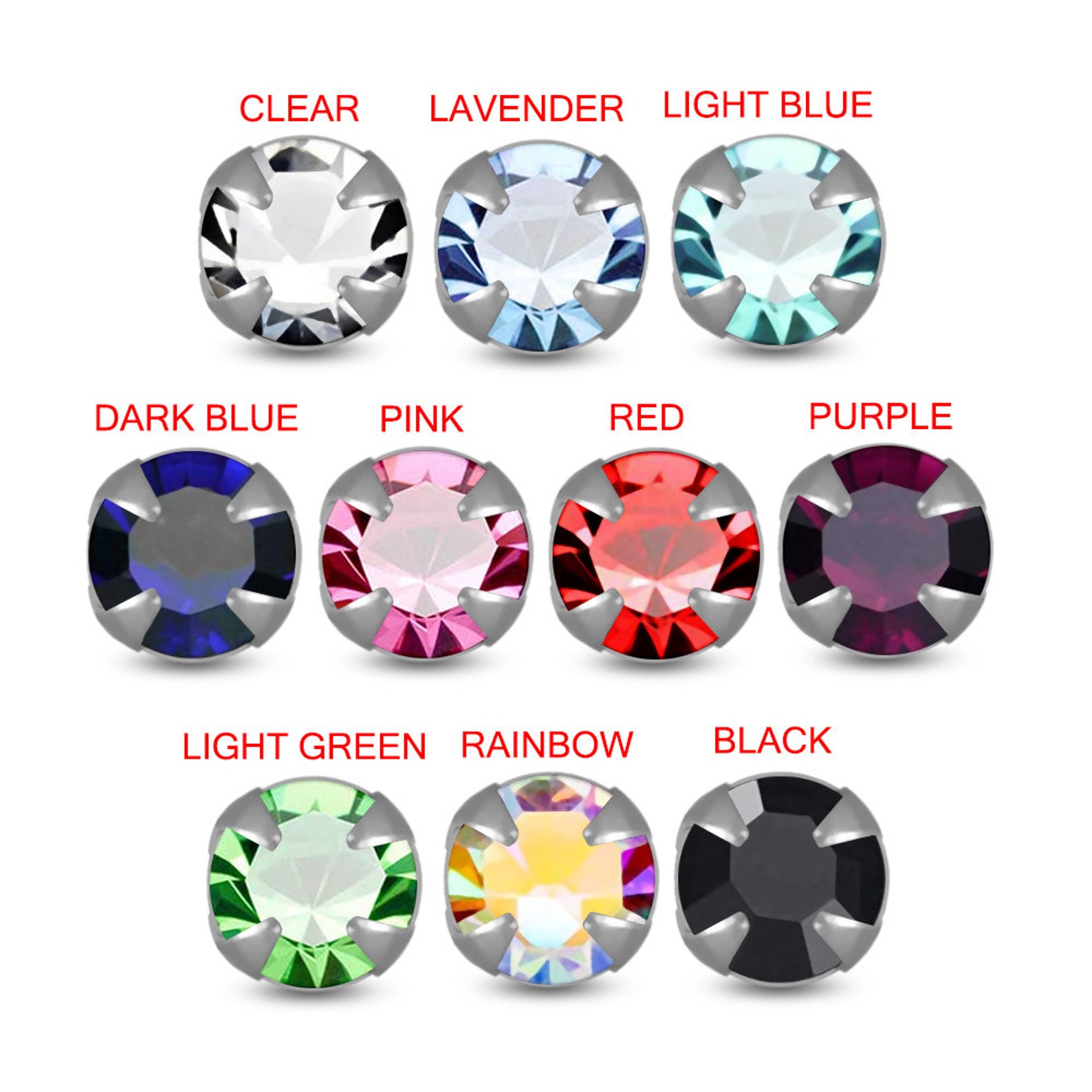 Winzige Edelstein Nase Stud Nase Knochen / L geformte Nase | Etsy