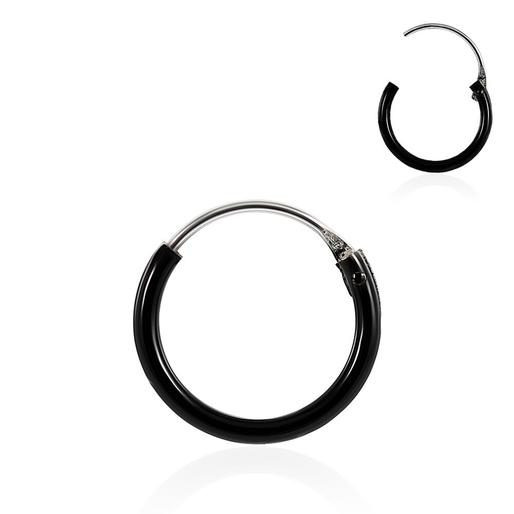 Cloyo Ring Schwarz Matt 2mm Schlichter Schmale Ringe Damen Herren