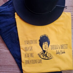 Shirley Chisholm Black History Unisex Adult T-shirt image 1