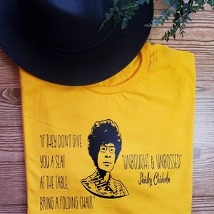 Shirley Chisholm Black History Unisex Adult T-shirt image 2