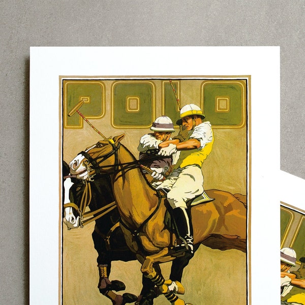 Vintage Polo Horse Poster Print | Equestrian Print | Vintage Poster | Equine Art | Equestrian Photography | Polo Pony | Gift for Equestrian