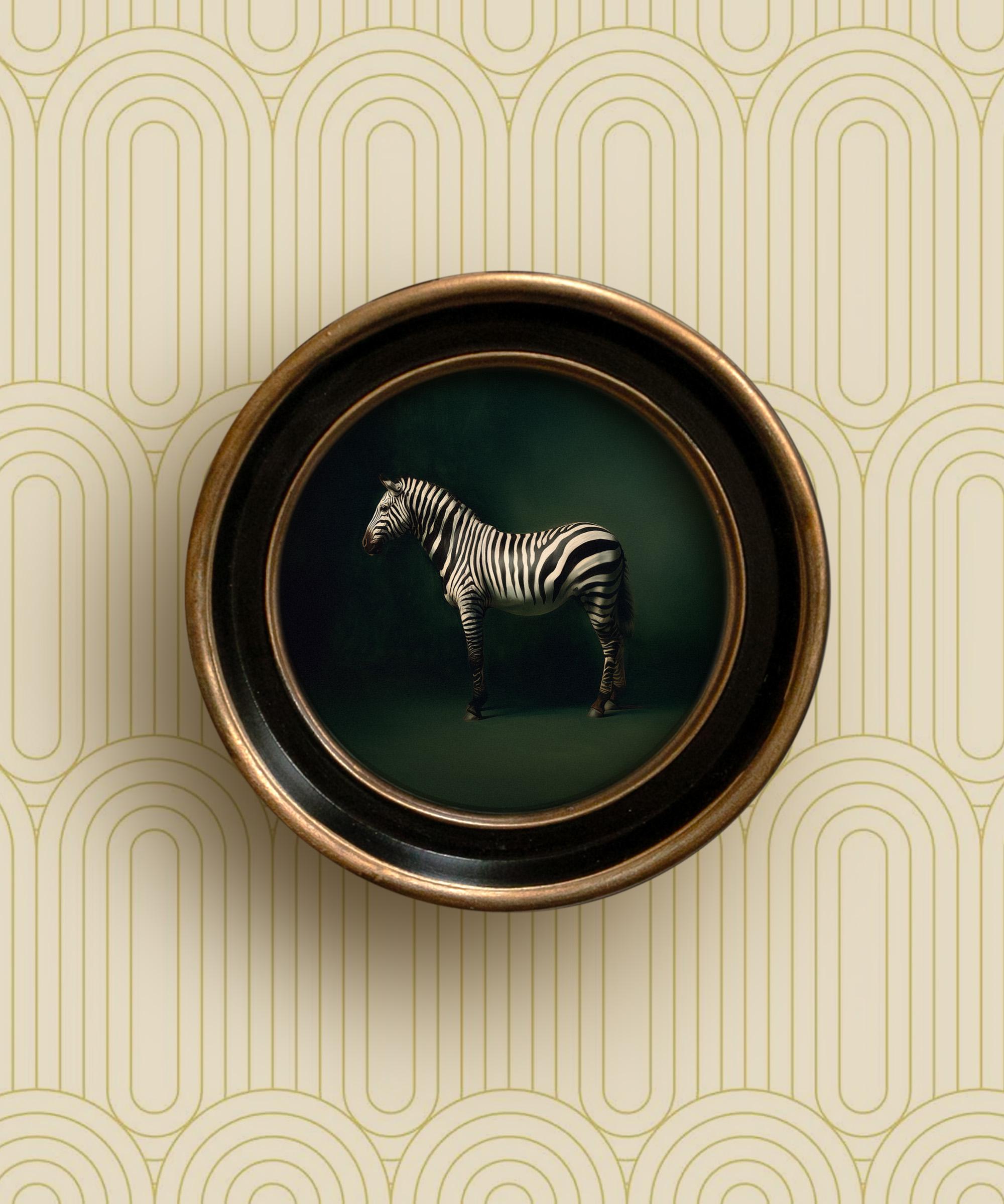 Zebra Painting Vintage Framed - Etsy