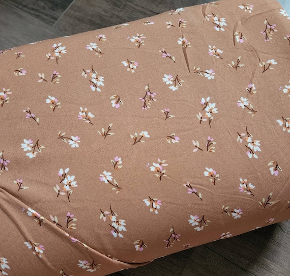 Polyester Fabric by the Yard Poly Fabric by the Yard Caramel Etsy