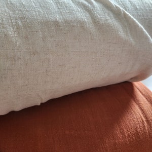 Irish linen blend fabric by the yard, linen #L064, spice #L065