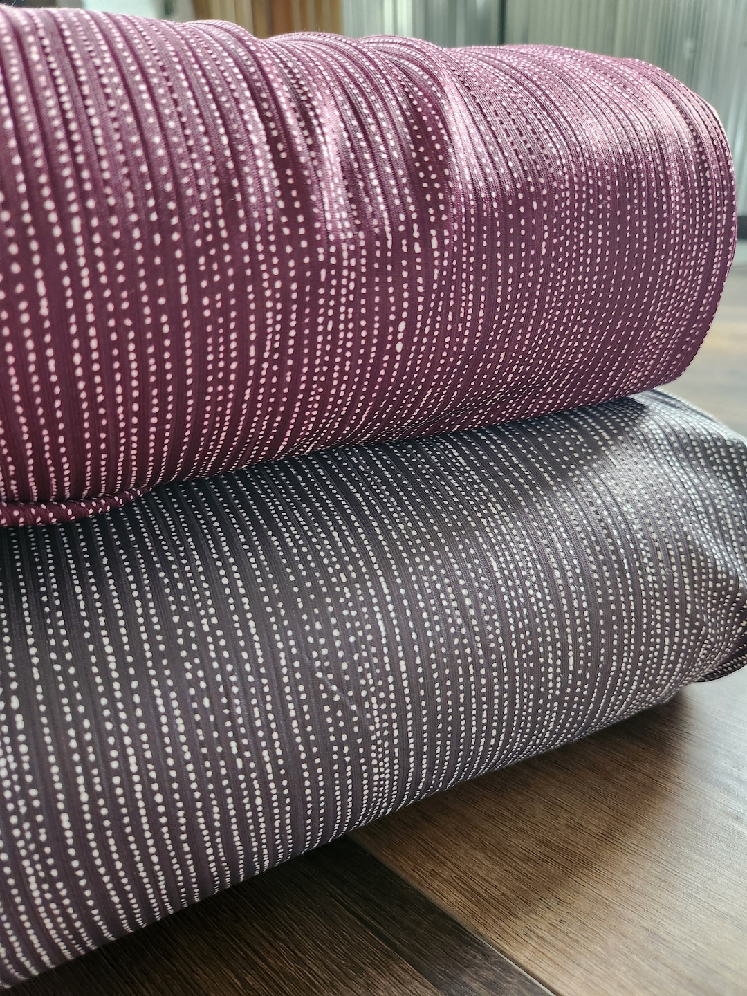 Unbrushed Ribbed Knit, Fabric by the Yard, Floral, Rib Knit, Burgundy ...
