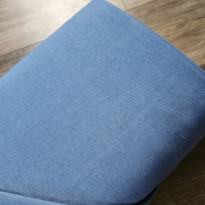 Linen blend fabric by the yard, chambray #L059