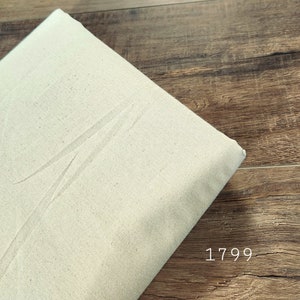 Muslin fabric by the yard, solid natural #1799