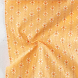 Fableism swedish holiday by the house that lars built, 100% cotton, karin floral in goldenrod